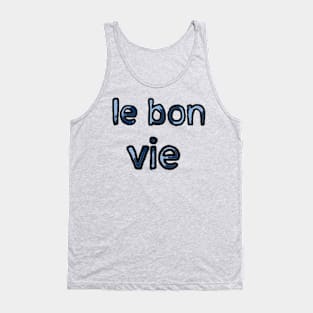 The Good Life in French - (Blue) Tank Top